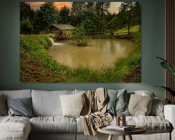 water mill in the Alps