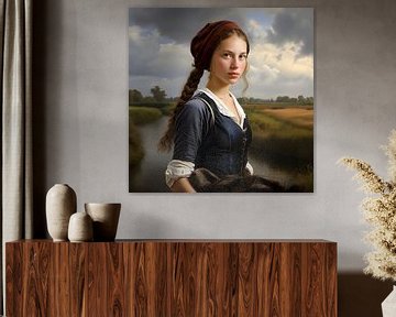 Portrait classique d'une jeune fille sur StudioMaria.nl