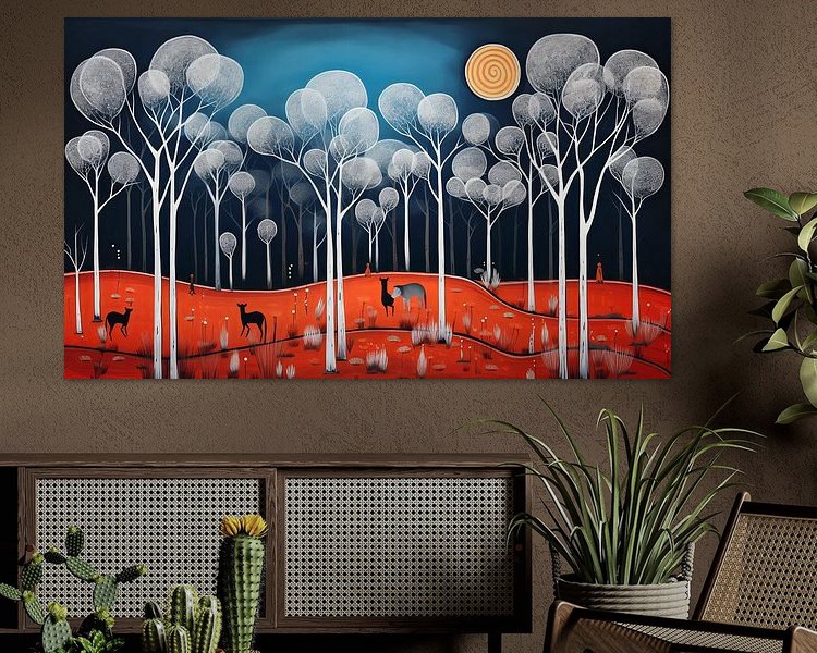 Example of the artwork in a room