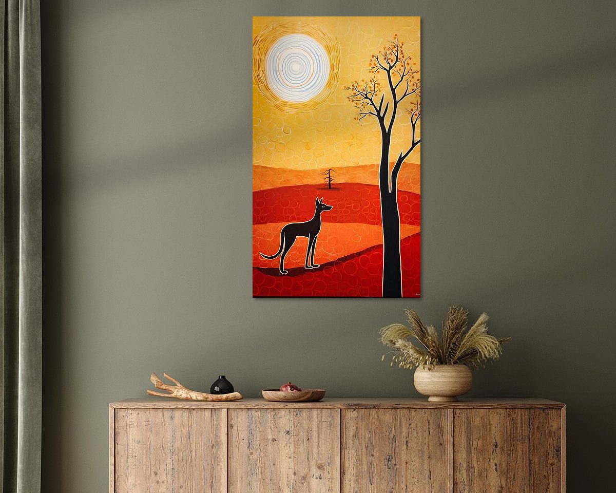 Example of the artwork in a room