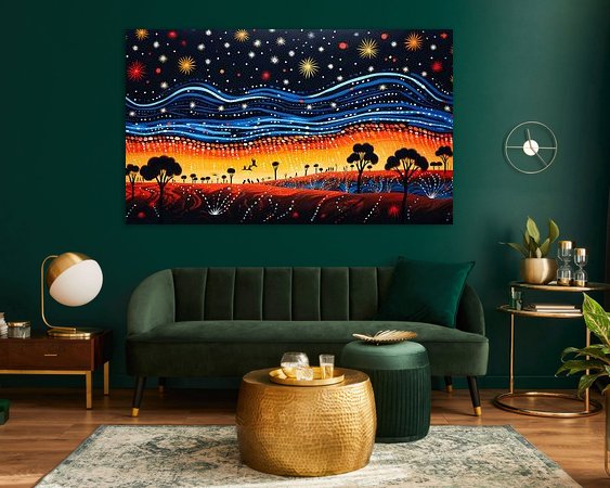 Example of the artwork in a room