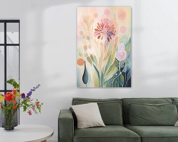 Botanisch in pastel kleuren