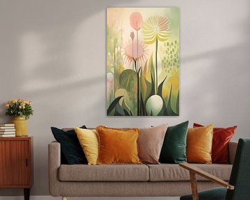 Botanisch in pastel kleuren van Bert Nijholt