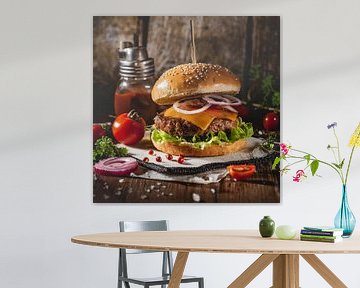 Hamburger with cheese by Tilo Grellmann