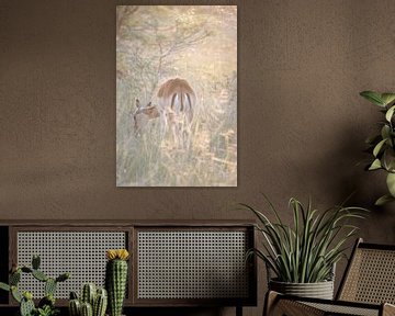 Impala hert, sprookjesachtig licht van Britt Engbers