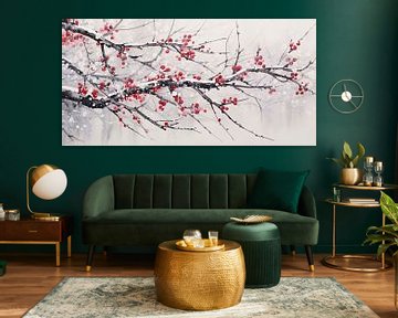 Dreamy snowy plum blossom by Whale & Sons