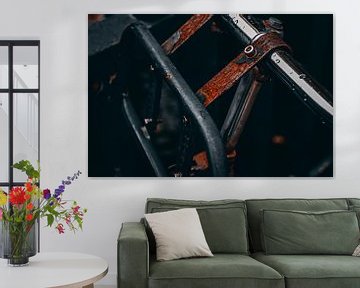 Rusty Bikes on Amsterdam's Canal in Autumn by Inez Nina Aarts