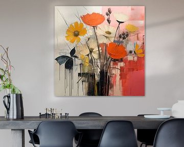 Abstracte bloemen van Bert Nijholt