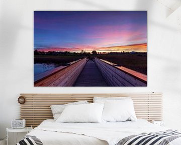 Adembenemende zonsopgang in Uffing van Teresa Bauer