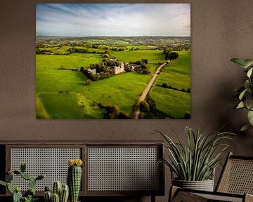 Aerial view of Beusdael castle by Joran Maaswinkel