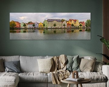 Panorama van Landshut van Henk Meijer Photography