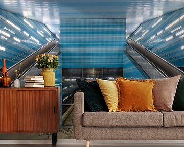 Symmetrie einer U-Bahn-Station von Bob Janssen