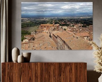 MONTEPULCIANO paysage urbain - roofs of montepulciano sur Bernd Hoyen