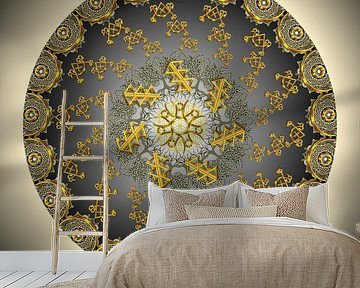 Kristallmandala-MONDGÖTTIN LUNA von SHANA-Lichtpionier