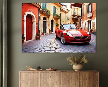 Roter BMW Z8 irgendwo in Italien