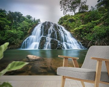 Nieuw-Zeeland Owharoa watervallen Coromandel van Jean Claude Castor