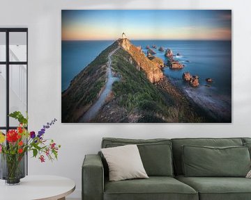 New Zealand Nugget Point in the Evening Light by Jean Claude Castor