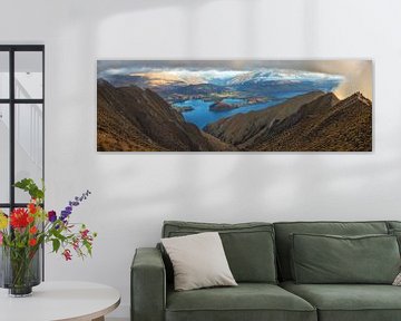 New Zealand Lake Wanaka Panorama by Jean Claude Castor