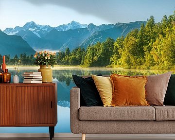 New Zealand Lake Matheson by Jean Claude Castor