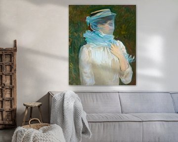 Lady with a Blue Veil (Sally Fairchild), John Singer Sargent