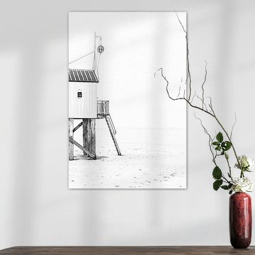 Dessin Drenkelingenhuisje Terschelling I Island Pays-Bas sur Lydia