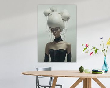 Digital erstellt sehr schöne Frau in High Fashion Stil von Art Bizarre