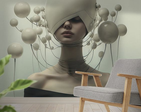 Example of the artwork in a room