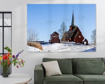Église à douves de Hegge, Norvège sur Adelheid Smitt