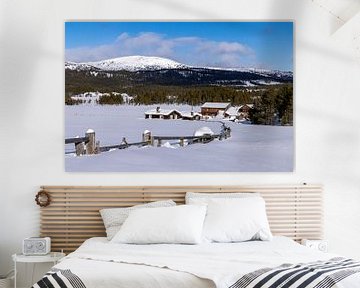 Winter landscape in Norway by Adelheid Smitt
