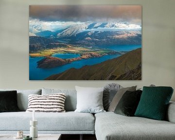 New Zealand Lake Wanaka from Roy's Peak by Jean Claude Castor