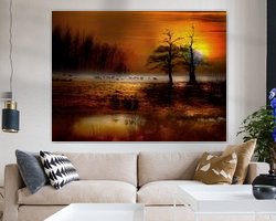 Example of the artwork in a room