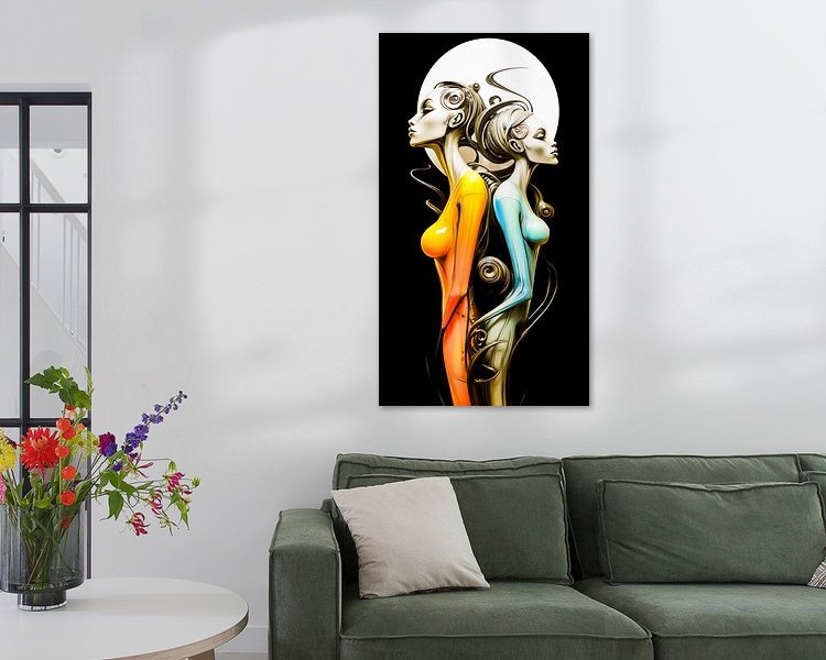 Example of the artwork in a room