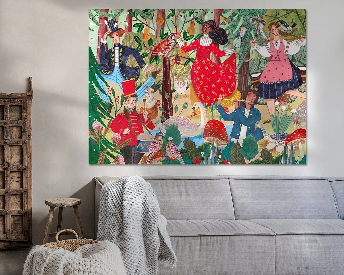 Example of the artwork in a room