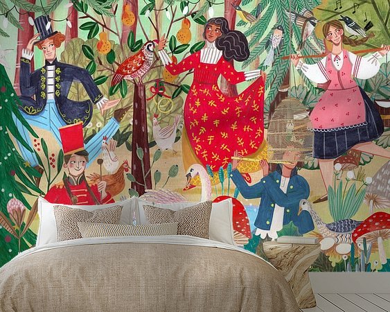 Example of the artwork in a room