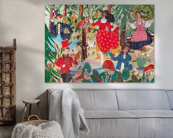 Example of the artwork in a room