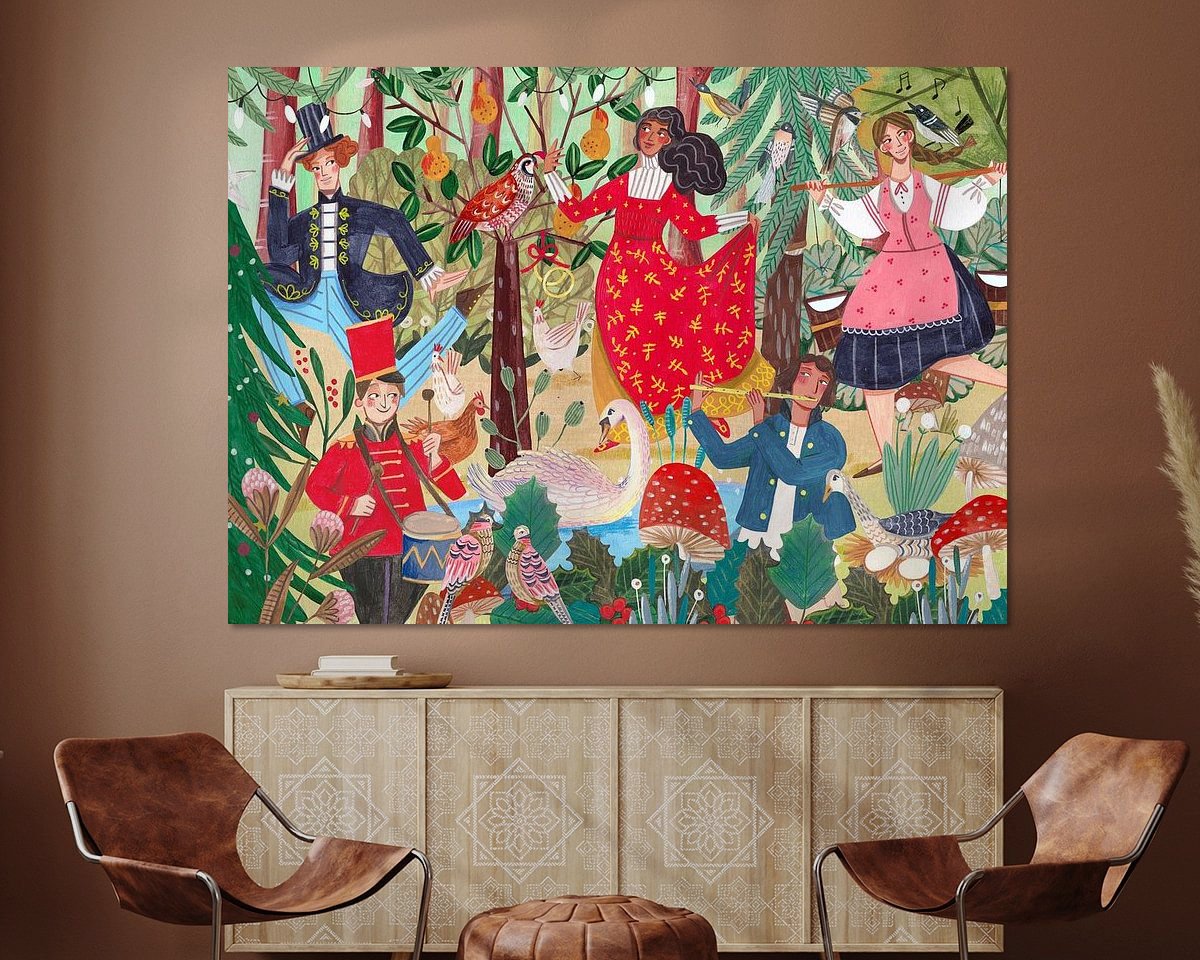 Example of the artwork in a room