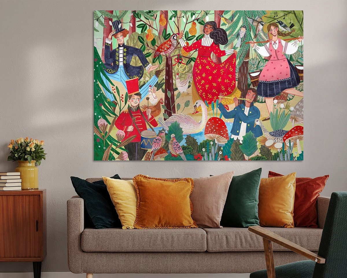 Example of the artwork in a room