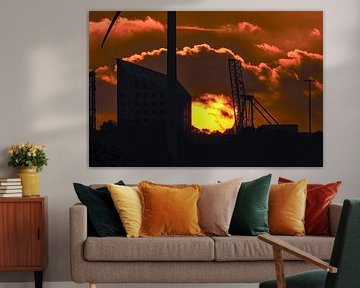 Sunset at work by A.E.J. Vellekoop