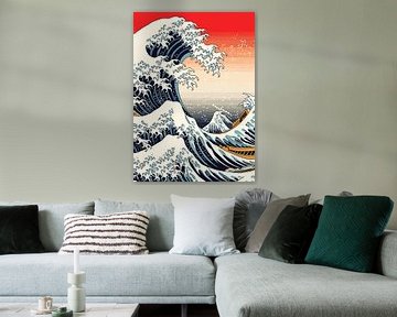 Japanse schilderkunst Ukiyo van Qreative