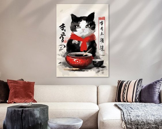 Example of the artwork in a room