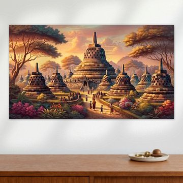 Heure d'or à Borobudur