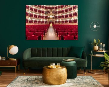 Theatre room without audience by Bob Janssen