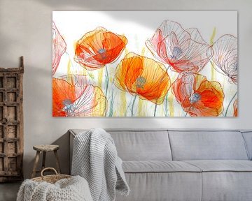 Transparent poppies by Studio Pieternel