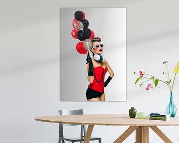 Fille au ballon sur Postergirls