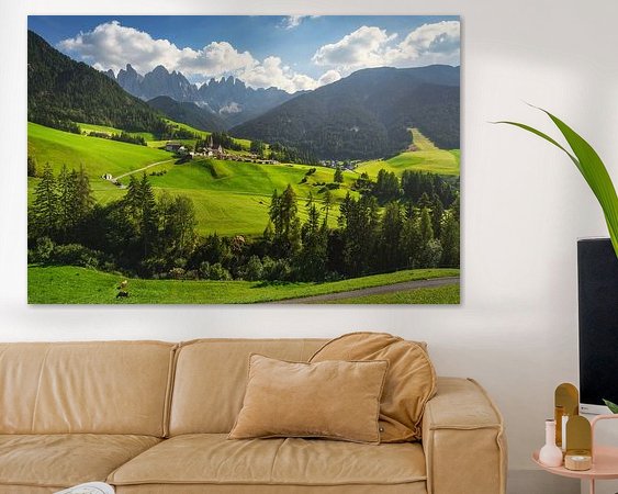 Example of the artwork in a room