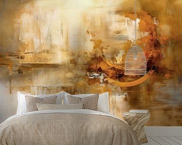 Beige Terracotta Abstract - Soothing Painting