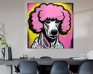 Pink Poodle Club 4 - pop art illustration by The Art Kroep