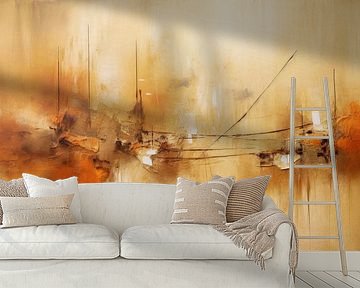 Earth Tones Abstract - Minimalist Calm Painting