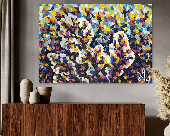 Example of the artwork in a room