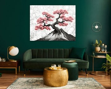 Ancient Japanese cherry blossom